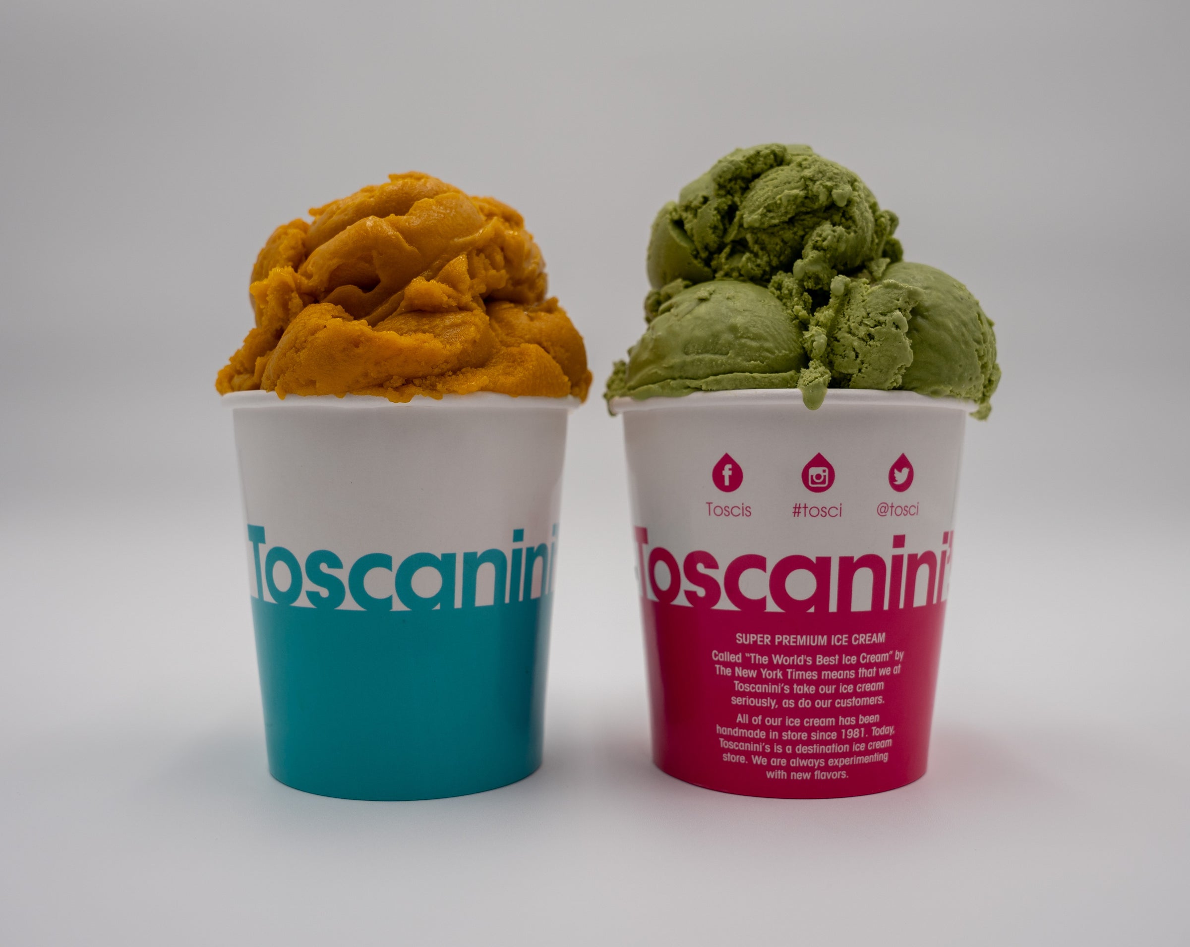 santini italia サンティーニイタリア トスカーナアイス Two Hand-Packed Pints | Toscanini's